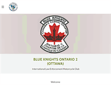 Tablet Screenshot of blueknightsottawa.com